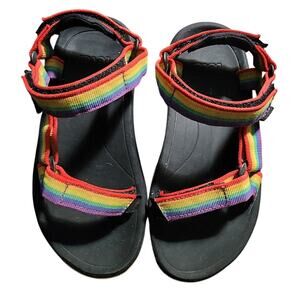 Teva Hurricane Youth Sport Rainbow Strappy Sport Sandals Size 1